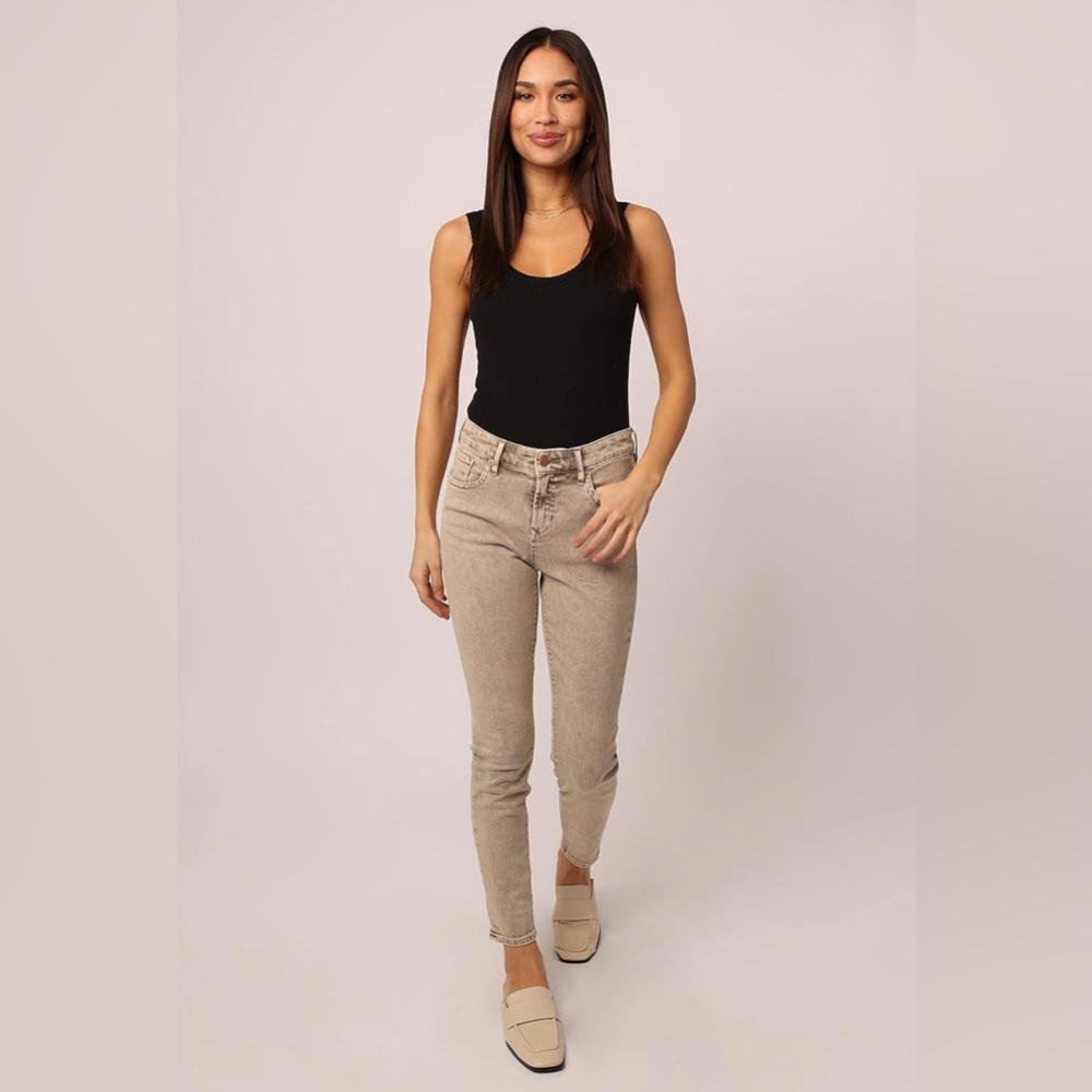 Dear John Gisele skinny micro corduroy jeans, size 27, like new, color: biscotti